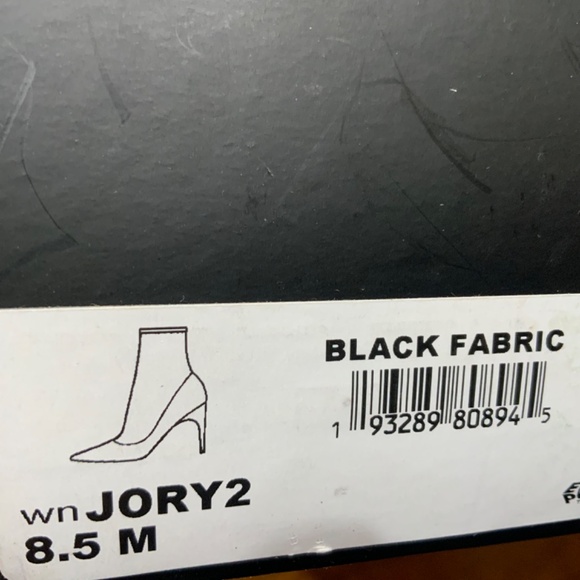 NINE WEST Jory 2 Stretch Booties Pointed toe Stiletto Heel Black Ankle Boots 8.5 - Picture 9 of 10